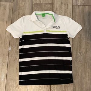 Black and white Hugo boss golf polo